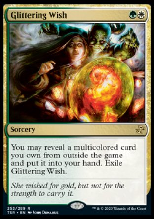 (253/289) Magic The Gathering Time Spiral Remastered Single: Glittering Wish  Rare