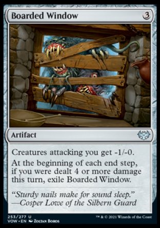 (253) Magic The Gathering Innistrad: Crimson Vow Single: Boarded Window  Uncommon