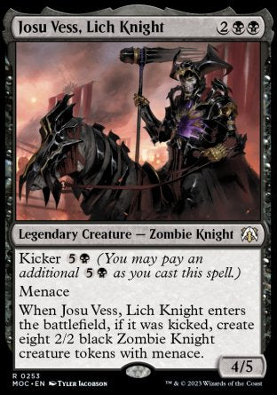 (253) Magic The Gathering Commander: March of the Machine Single: Josu Vess, Lich Knight Holo Rare