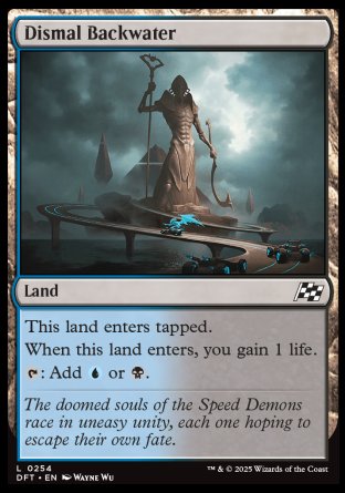 (254) Magic The Gathering Aetherdrift Single: Dismal Backwater Holo Common
