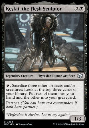 (254) Magic The Gathering Commander: March of the Machine Single: Keskit, the Flesh Sculptor  Uncommon