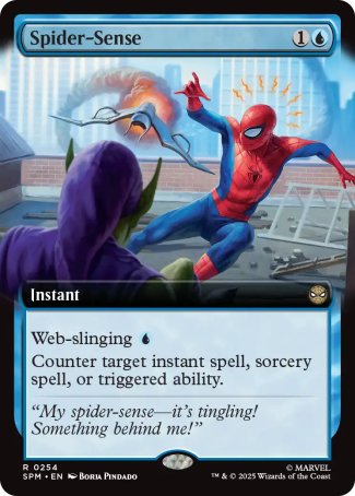 (254) Magic The Gathering Magic: The Gathering | Marvel's Spider-Man: Extras Single: Spider-Sense Holo Rare