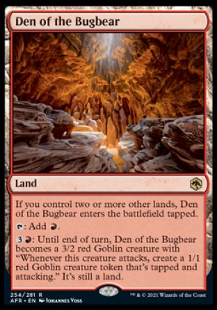 (254) Magic The Gathering Adventures in the Forgotten Realms Single: Den of the Bugbear Holo Rare