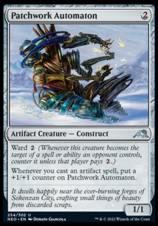 (254) Magic The Gathering Kamigawa: Neon Dynasty Single: Patchwork Automaton  Uncommon
