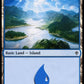 (254/269) Magic The Gathering Throne of Eldraine Single: Island (V.1)  Land