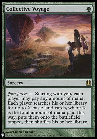 (147) Magic The Gathering The List Single: Collective Voyage  Rare