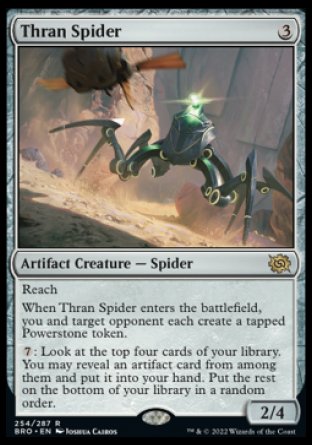 (254) Magic The Gathering The Brothers' War Single: Thran Spider  Rare
