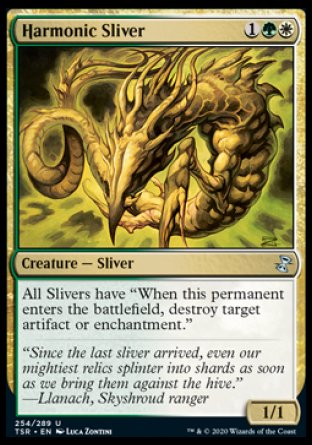 (254/289) Magic The Gathering Time Spiral Remastered Single: Harmonic Sliver Holo Uncommon