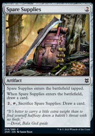 (254/280) Magic The Gathering Zendikar Rising Single: Spare Supplies Holo Common