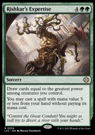(254) Magic The Gathering Commander: The Lost Caverns of Ixalan Single: Rishkar's Expertise  Rare