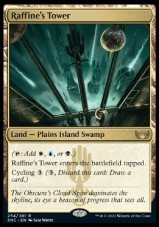 (254) Magic The Gathering Streets of New Capenna Single: Raffine's Tower  Rare