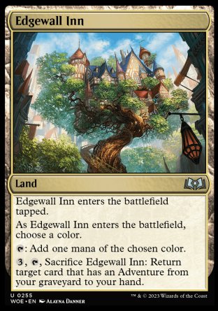 (255) Magic The Gathering Wilds of Eldraine Single: Edgewall Inn  Uncommon
