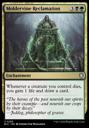(255) Magic The Gathering Commander: Bloomburrow Single: Moldervine Reclamation  Uncommon