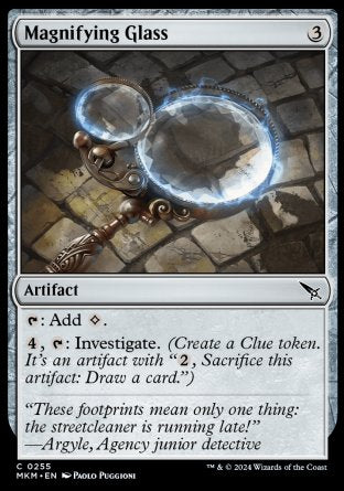 (255) Magic The Gathering Murders at Karlov Manor Single: Magnifying Glass Holo Common