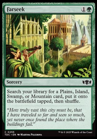 (255) Magic The Gathering Commander: Tarkir: Dragonstorm Single: Farseek  Common