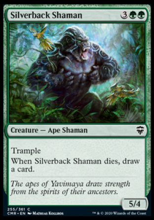 (255/361) Magic The Gathering Commander Legends Single: Silverback Shaman Holo Common