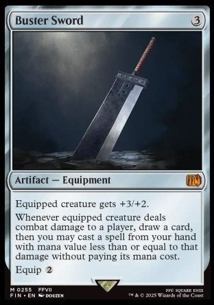 (255) Magic The Gathering Magic: The Gathering - FINAL FANTASY Single: Buster Sword Holo Mythic