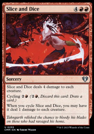 (255) Magic The Gathering Commander Masters Single: Slice and Dice  Uncommon
