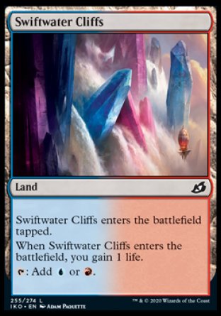 (255/274) Magic The Gathering Ikoria: Lair of Behemoths Single: Swiftwater Cliffs Holo Common