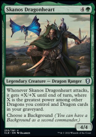 (255) Magic The Gathering Commander Legends: Battle for Baldur's Gate Single: Skanos Dragonheart  Uncommon