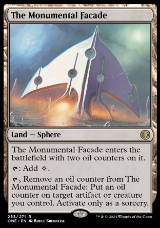 (255) Magic The Gathering Phyrexia: All Will Be One Single: The Monumental Facade  Rare