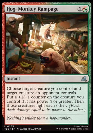 (255) Magic The Gathering Magic: The Gathering | Avatar: The Last Airbender: Eternal Single: Hog-Monkey Rampage  Uncommon