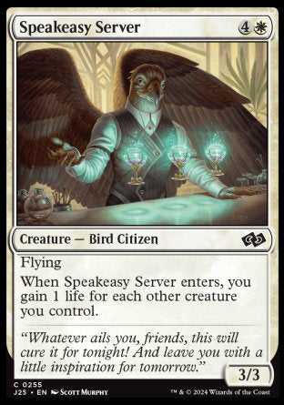 (255) Magic The Gathering Foundations Jumpstart Single: Speakeasy Server  Common