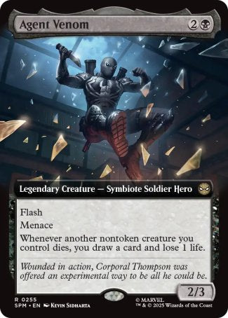 (255) Magic The Gathering Magic: The Gathering | Marvel's Spider-Man: Extras Single: Agent Venom Holo Rare