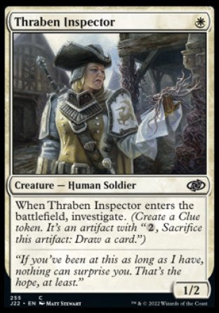 (255) Magic The Gathering Jumpstart 2022 Single: Thraben Inspector  Common
