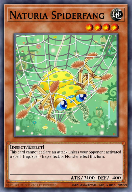 (098) YuGiOh TCG HAC1: Hidden Arsenal: Chapter 1 Single: Naturia Spiderfang (V.1 - Common)  Common