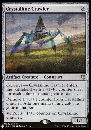 (054) Magic The Gathering The List Single: Crystalline Crawler  Rare