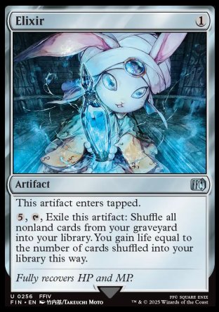 (256) Magic The Gathering Magic: The Gathering - FINAL FANTASY Single: Elixir Holo Uncommon
