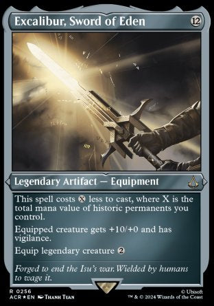 (256) Magic The Gathering Universes Beyond: Assassin's Creed: Extras Single: Excalibur, Sword of Eden (V.2)  Holo Rare