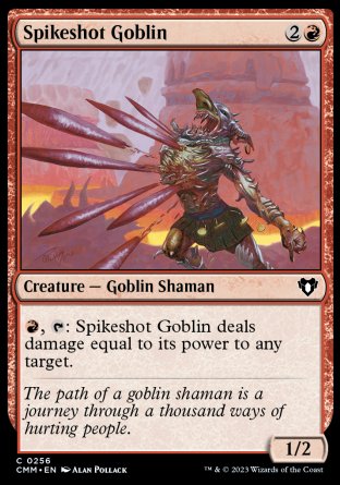(256) Magic The Gathering Commander Masters Single: Spikeshot Goblin  Common