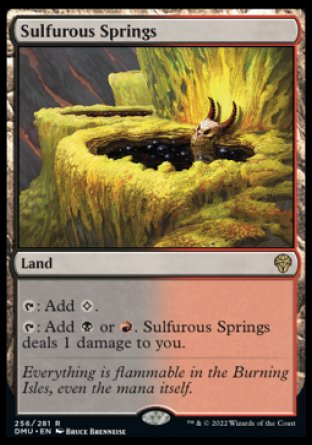 (256) Magic The Gathering Dominaria United Single: Sulfurous Springs  Rare
