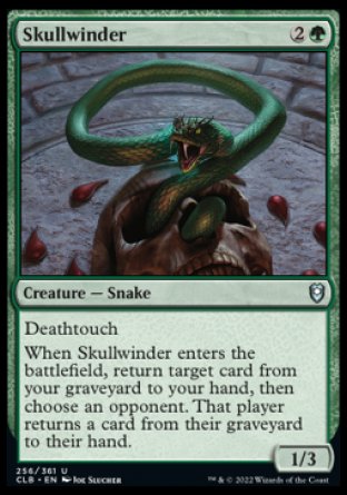 (256) Magic The Gathering Commander Legends: Battle for Baldur's Gate Single: Skullwinder  Uncommon