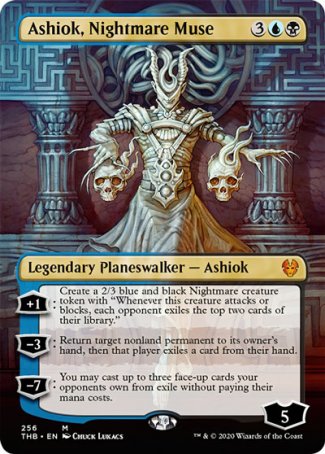 (256) Magic The Gathering Theros Beyond Death: Extras Single: Ashiok, Nightmare Muse Holo Mythic