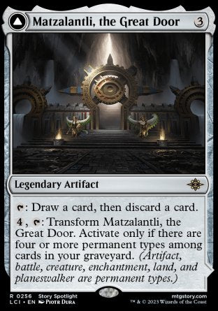(256) Magic The Gathering The Lost Caverns of Ixalan Single: Matzalantli, the Great Door // The Core  Rare