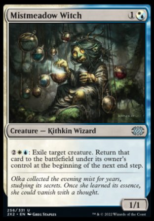 (256) Magic The Gathering Double Masters 2022 Single: Mistmeadow Witch  Uncommon