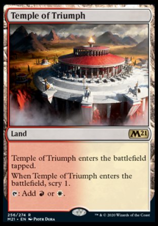 (256) Magic The Gathering Core 2021: Promos Single: Temple of Triumph (V.1) Holo Rare