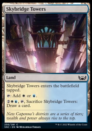 (256) Magic The Gathering Streets of New Capenna Single: Skybridge Towers Holo Common