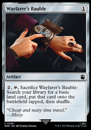(256) Magic The Gathering Universes Beyond: Doctor Who Single: Wayfarer's Bauble Holo Common