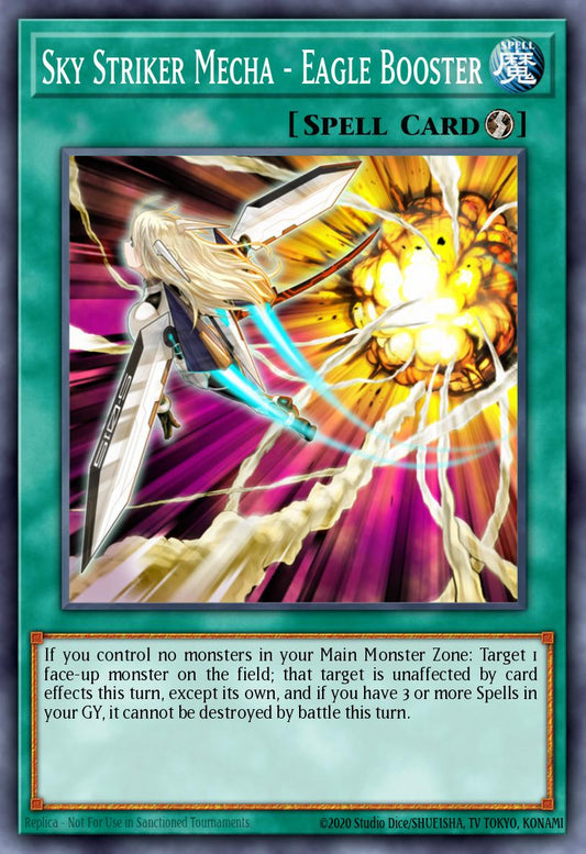 (265) YuGiOh TCG MP19: 2019 Gold Sarcophagus Tin Mega Pack Single: Sky Striker Mecha - Eagle Booster  Common