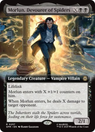 (257) Magic The Gathering Magic: The Gathering | Marvel's Spider-Man: Extras Single: Morlun, Devourer of Spiders Holo Rare