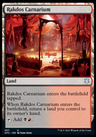 (257) Magic The Gathering Commander: Adventures in the Forgotten Realms Single: Rakdos Carnarium  Uncommon