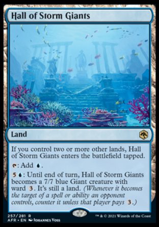 (257) Magic The Gathering Adventures in the Forgotten Realms Single: Hall of Storm Giants  Rare