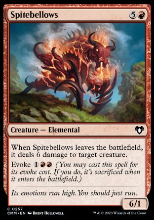 (257) Magic The Gathering Commander Masters Single: Spitebellows Holo Common