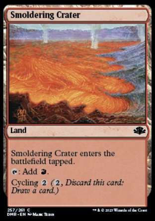 (257) Magic The Gathering Dominaria Remastered Single: Smoldering Crater  Common