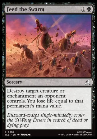 (257) Magic The Gathering Magic: The Gathering | Avatar: The Last Airbender: Eternal Single: Feed the Swarm Holo Common