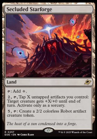 (257) Magic The Gathering Edge of Eternities: Promos Single: Secluded Starforge (V.1) Holo Rare